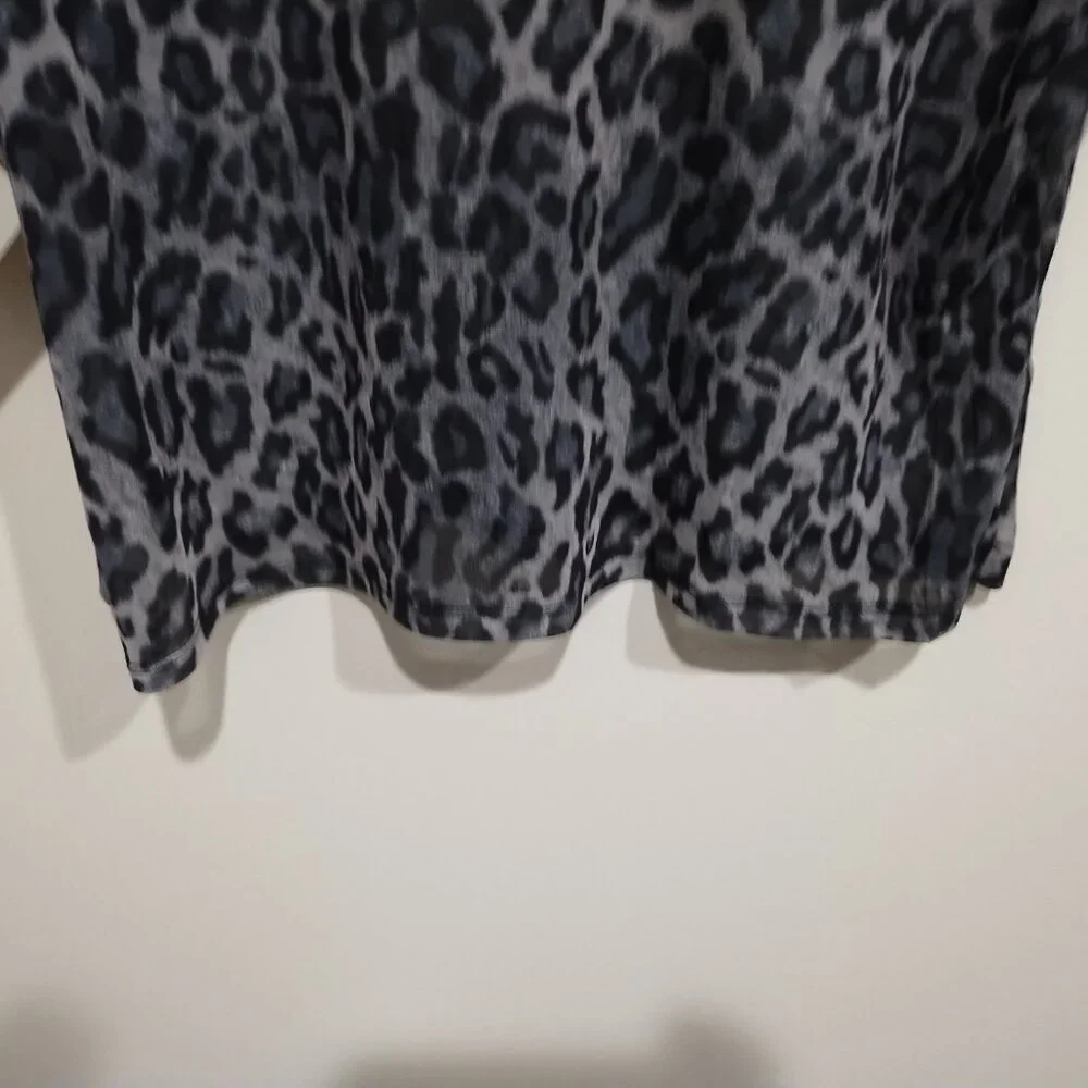 BABY PHAT Trendy Plus Size Sheer Animal Print T-Shirt - Picture 8 of 9